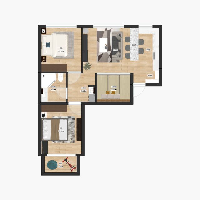 有孩子 兩室改三室  拜托